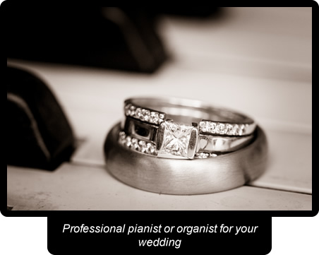 Professional pianist or organist for your wedding